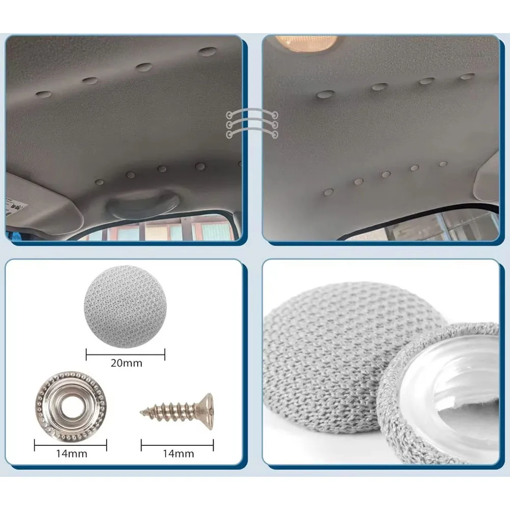 Car Roof Fixing Buckles Screw Set Interior Ceiling Headliner Cloth Repair Screw Cap Fabric Rivets Retainer Buckle Accessories
Car Roof Fixing Buckles Screw Set Interior Ceiling Headliner Cloth Repair Screw Cap Fabric Rivets Retainer Buckle Accessories