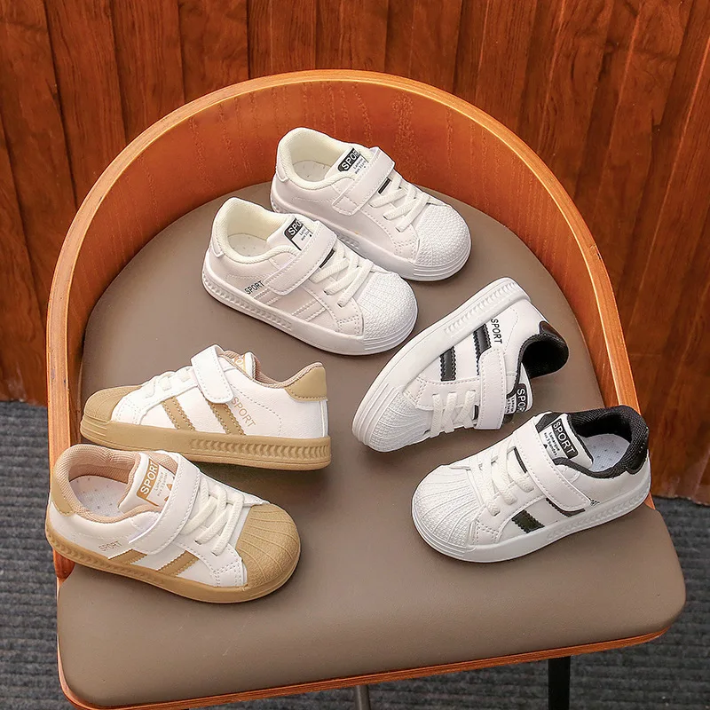Kids'Casual Shoes Toddler Solid Color PU Leather Fashion Spring Flat Shoes For Children Anti-slip Black White Shoes Size 16-31
Kids'Casual Shoes Toddler Solid Color PU Leather Fashion Spring Flat Shoes For Children Anti-slip Black White Shoes Size 16-31