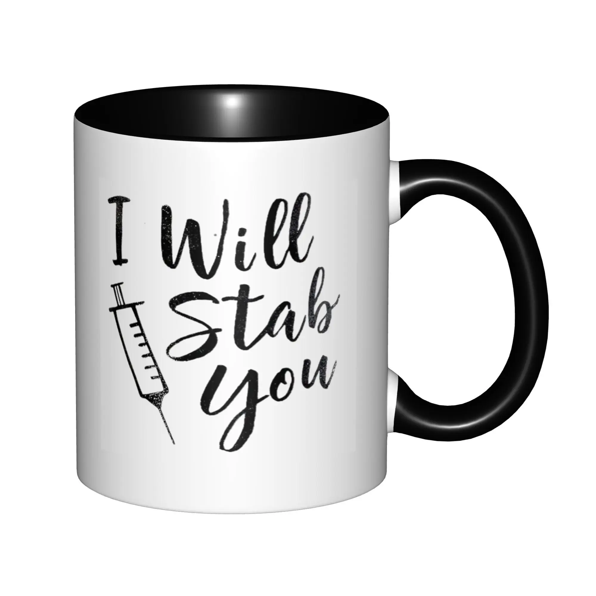 I Will Stab You Mugs With Black Handle Birthday Coffee Mugs Ceramic Tea Cups 11oz
I Will Stab You Mugs With Black Handle Birthday Coffee Mugs Ceramic Tea Cups 11oz
