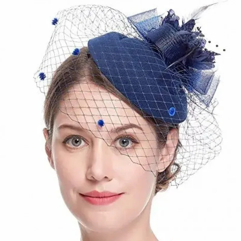 Premium Bridal Net Veil Feather Small Hat Hair Clip Church Jockey Club Wedding Party Performance Headpiece Hair Accessory
Premium Bridal Net Veil Feather Small Hat Hair Clip Church Jockey Club Wedding Party Performance Headpiece Hair Accessory