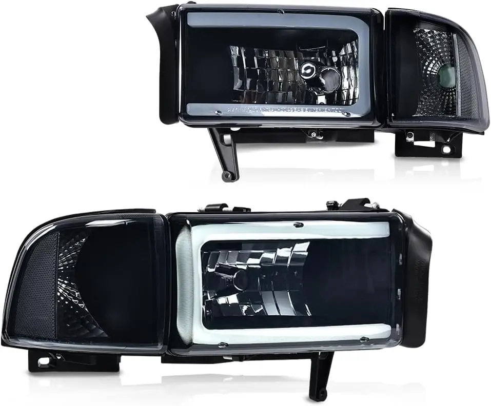 Светодиодные фары без лампочек, совместимые с Dodge Ram 1500 1994-2001/подходят для Dodge Ram 2500 3500 1994-2002, фары дымчатого цвета
Светодиодные фары без лампочек, совместимые с Dodge Ram 1500 1994-2001/подходят для Dodge Ram 2500 3500 1994-2002, фары дымчатого цвета