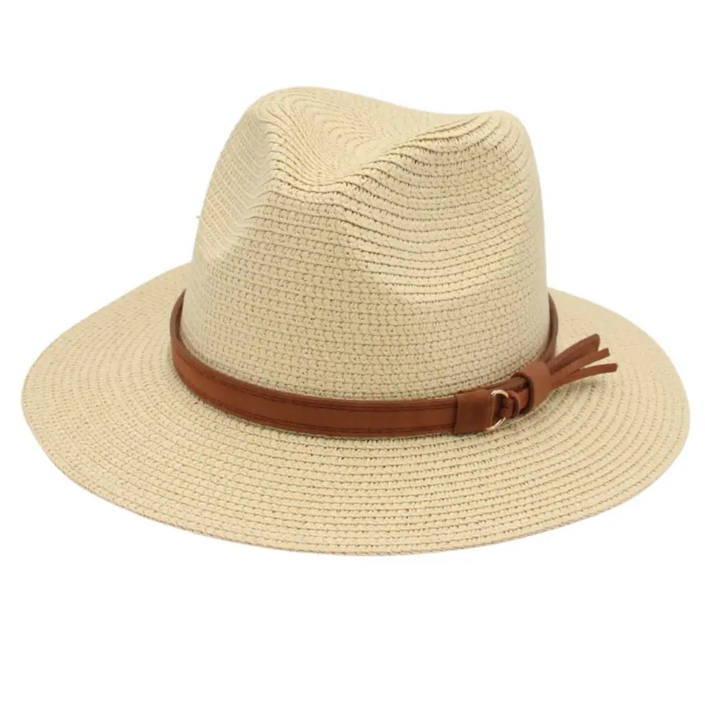 Summer Straw Woven Hat Wide Brim Breathable Beach Panama Hat UV Protection Soft Fedora Sun Hat 
Summer Straw Woven Hat Wide Brim Breathable Beach Panama Hat UV Protection Soft Fedora Sun Hat