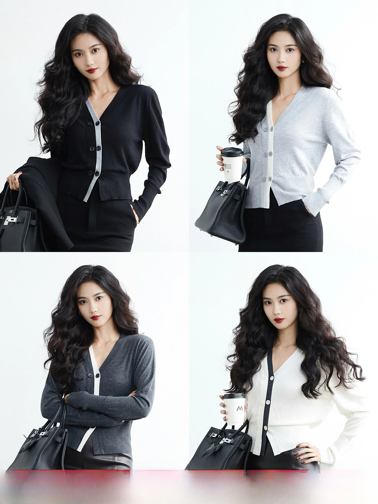 TAIYANG OFFICE V-Neck Spliced Knitted Cardigan Women's Winter Slim Fit Casual Short Sleeve Long Sleeve Base Top
TAIYANG OFFICE V-Neck Spliced Knitted Cardigan Women's Winter Slim Fit Casual Short Sleeve Long Sleeve Base Top