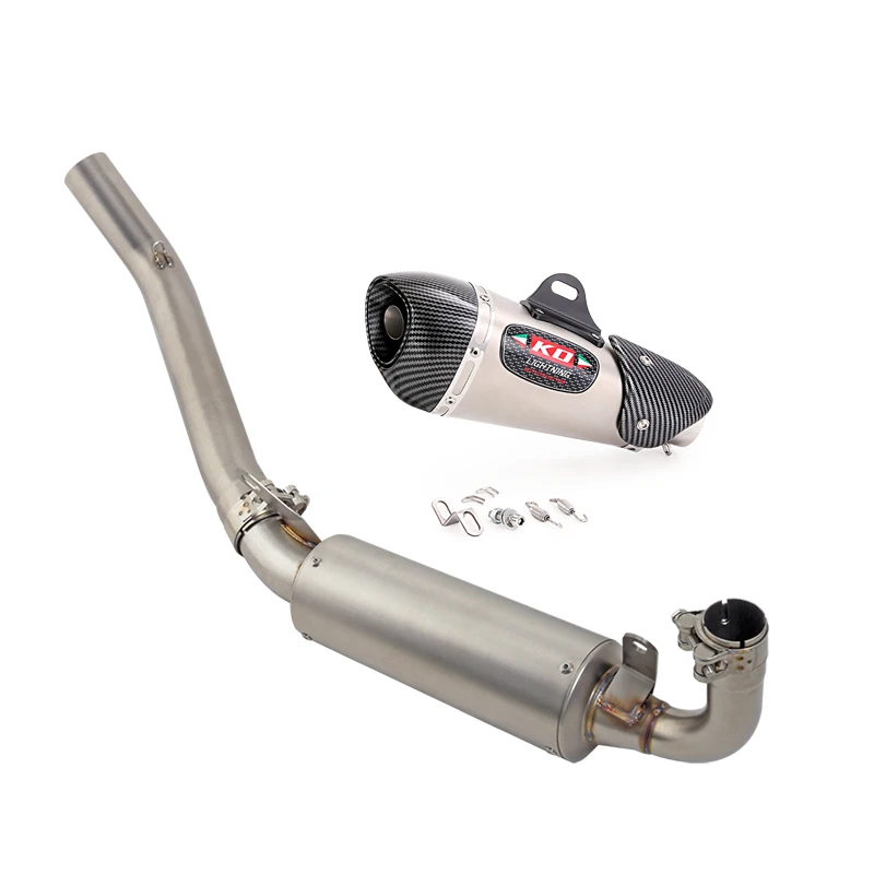 Slip On Motorcycle Exhaust Muffler Mid Link Pipe Silencer For Aprilia GPR250R/250S 2021-2024 With DB Killer Stainless Steel
Slip On Motorcycle Exhaust Muffler Mid Link Pipe Silencer For Aprilia GPR250R/250S 2021-2024 With DB Killer Stainless Steel