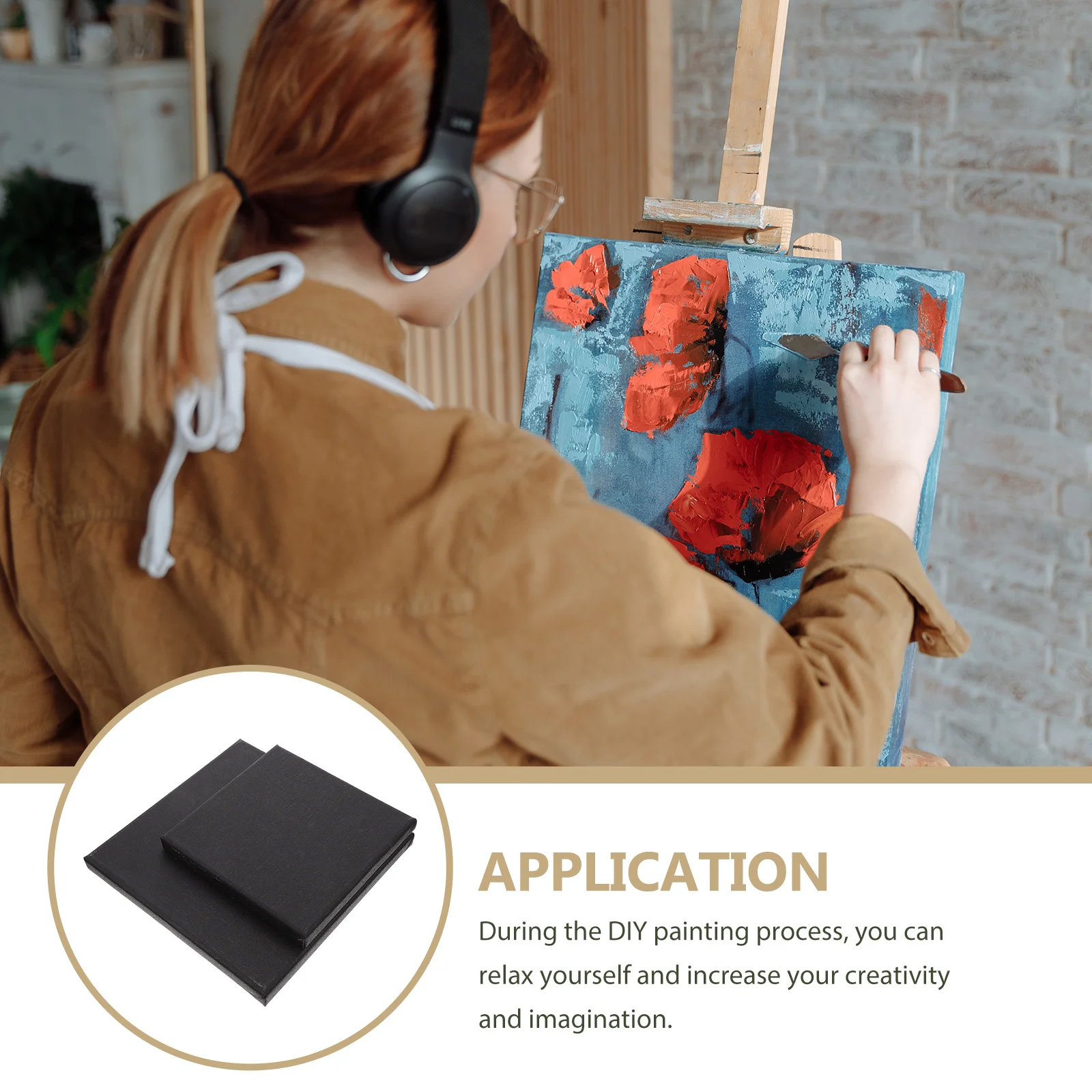 2pcs Black Canvas Panels Blank Oil Painting Boards Diy Art Projects Stretched Canvas Frames Water Oil Painting Supplies
2pcs Black Canvas Panels Blank Oil Painting Boards Diy Art Projects Stretched Canvas Frames Water Oil Painting Supplies