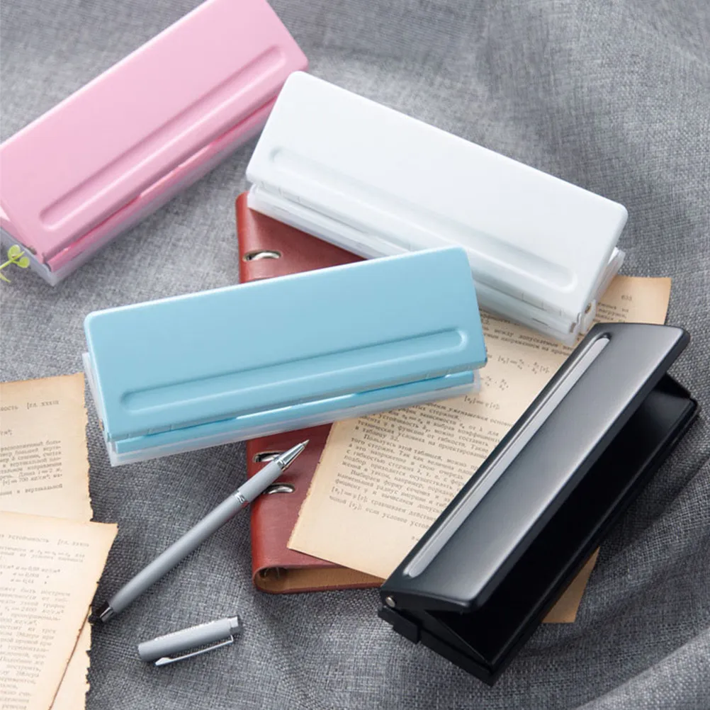 Notebook Hole Puncher 6-Hole Portable Manual Paper Punch for Office School DIY Craft Scrapbook Album Envelope Loose-Leaf Notepad
Notebook Hole Puncher 6-Hole Portable Manual Paper Punch for Office School DIY Craft Scrapbook Album Envelope Loose-Leaf Notepad