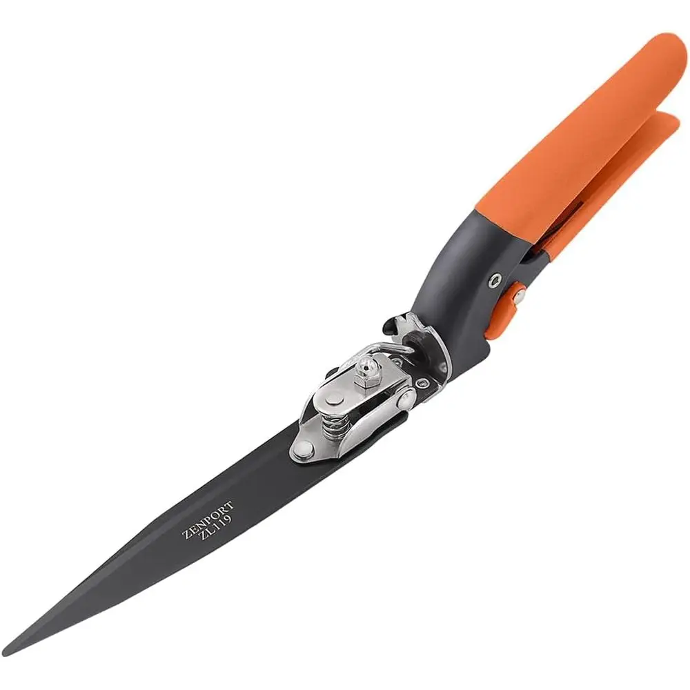 Adjustable Heavy-Duty 4.5-Inch Carbon Steel Twin Blades Grass Shears, Box of 10, Orange
Adjustable Heavy-Duty 4.5-Inch Carbon Steel Twin Blades Grass Shears, Box of 10, Orange
