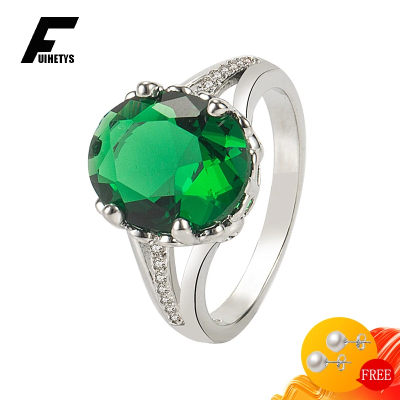 Classic 925 Silver Jewelry Women Ring for Wedding Engagement Party Gift Accessories Oval Emerald Zircon Gemstone Finger Rings
Classic 925 Silver Jewelry Women Ring for Wedding Engagement Party Gift Accessories Oval Emerald Zircon Gemstone Finger Rings