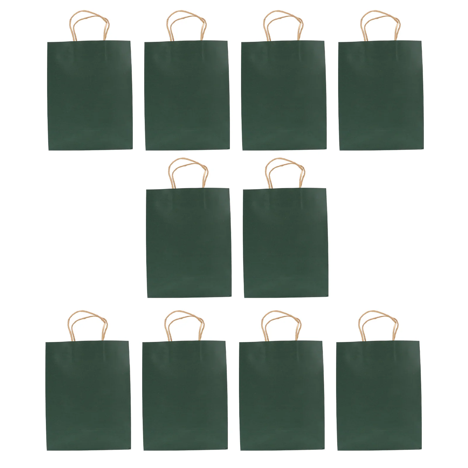 10pcs Kraft Paper Shopping Bags Dark Green Grocery Packaging Sturdy Handle Bread Gift Packing Thickened Design Waterproof
10pcs Kraft Paper Shopping Bags Dark Green Grocery Packaging Sturdy Handle Bread Gift Packing Thickened Design Waterproof