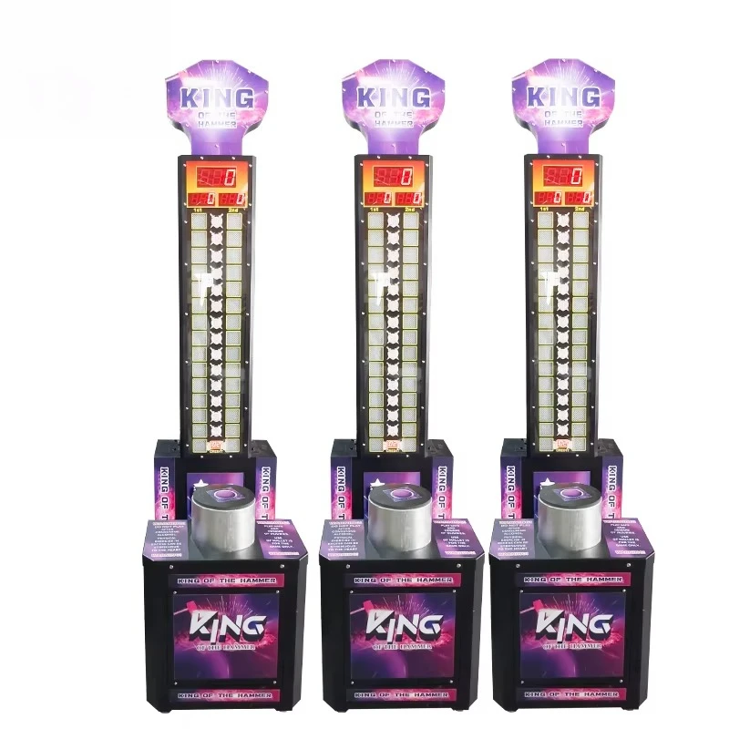 Coin Operated New Design the King of Hammer Indoor Strength Sports Game Adult Arcade Boxing Hammer Hitting Game Machine
Coin Operated New Design the King of Hammer Indoor Strength Sports Game Adult Arcade Boxing Hammer Hitting Game Machine