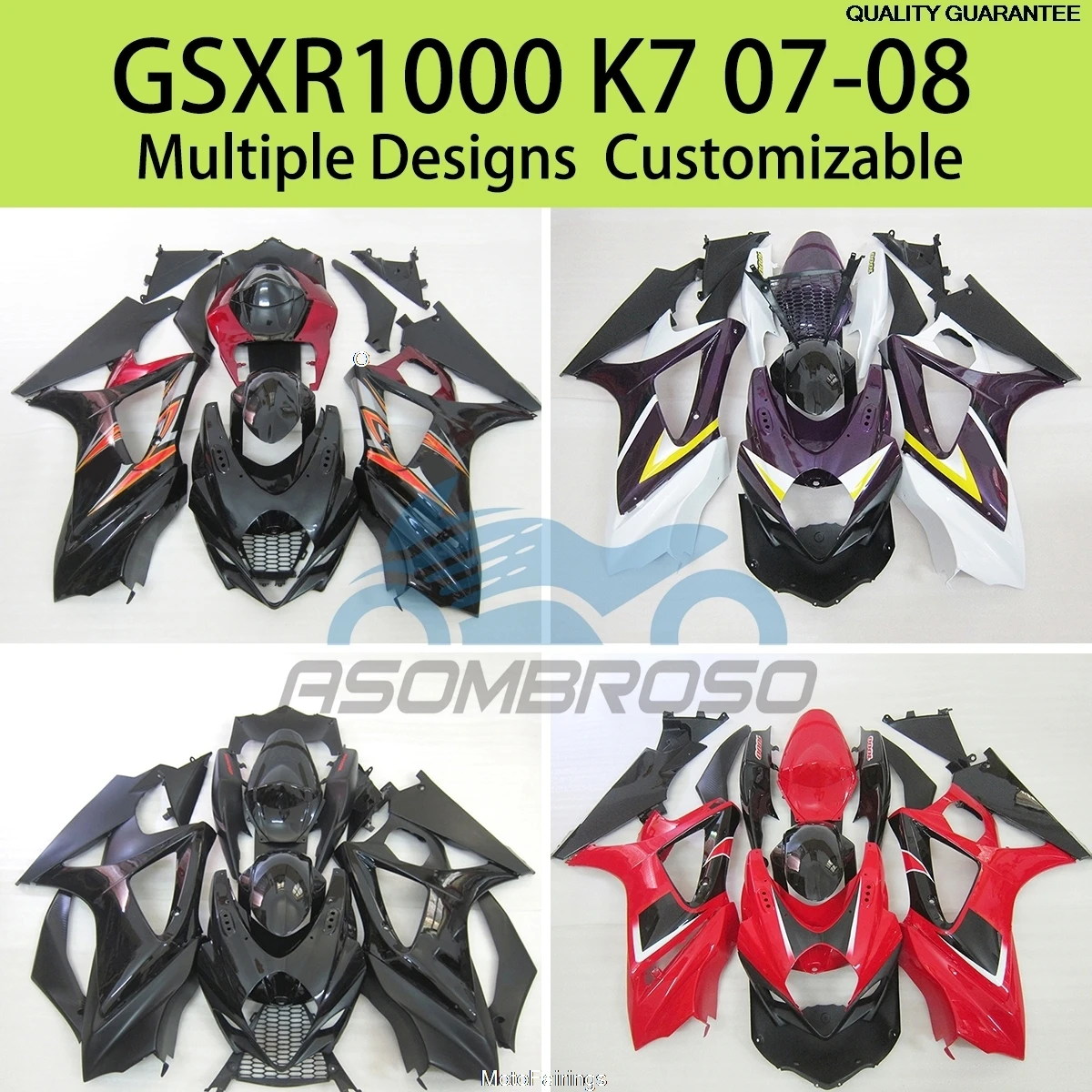 Fits GSXR1000 K7 07 08 Fairings Motor for SUZUKI GSXR 1000 2007 2008 Motorcycle Plastic Cover Fairing Body Kit Set
Fits GSXR1000 K7 07 08 Fairings Motor for SUZUKI GSXR 1000 2007 2008 Motorcycle Plastic Cover Fairing Body Kit Set