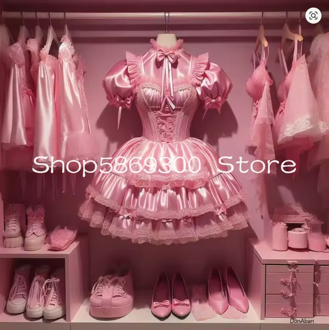 Мини-платье в стиле Лолита розового цвета с пышными рукавами и высоким воротником, вечерние коктейльные платья, костюм для косплея, индивидуальный пошив
Мини-платье в стиле Лолита розового цвета с пышными рукавами и высоким воротником, вечерние коктейльные платья, костюм для косплея, индивидуальный пошив