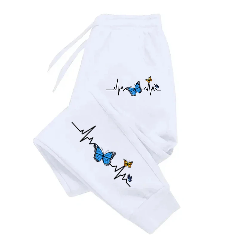 New Butterfly ECG Design Jogging Warm Pants Women's Fashion Autumn Gothic Clothing Drawstring Pocket Pants
New Butterfly ECG Design Jogging Warm Pants Women's Fashion Autumn Gothic Clothing Drawstring Pocket Pants