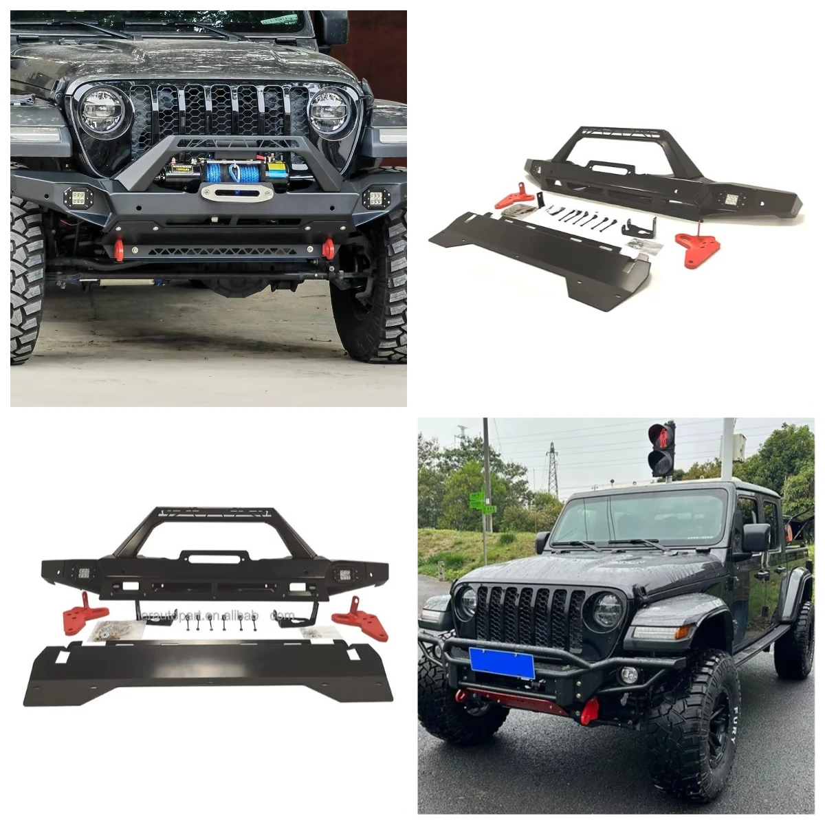 2022+ Gladiator Winch Excluded 4x4 Offroad LED Lights Bull Bar Metal Stubby Front Steel Bumper Set Hanger Bar Protective
2022+ Gladiator Winch Excluded 4x4 Offroad LED Lights Bull Bar Metal Stubby Front Steel Bumper Set Hanger Bar Protective