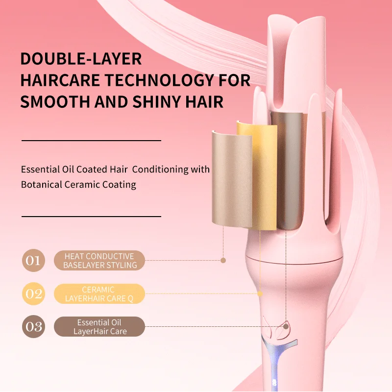 Automatic Curling Iron 32 mm Big Roll Anion Ceramic Hair Curler 4-Speed Adjustable Fast Heating Fashion Styling Tools
Automatic Curling Iron 32 mm Big Roll Anion Ceramic Hair Curler 4-Speed Adjustable Fast Heating Fashion Styling Tools