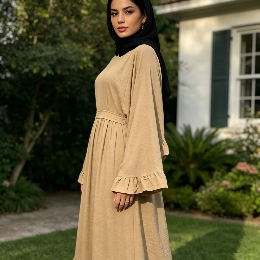 Muslim Women Casual Long Maxi Dress Turkey Arab Islam Kaftan Party Prayer Robe Jalabiya Dubai Caftan Islamic Clothing Ramadan
Muslim Women Casual Long Maxi Dress Turkey Arab Islam Kaftan Party Prayer Robe Jalabiya Dubai Caftan Islamic Clothing Ramadan
