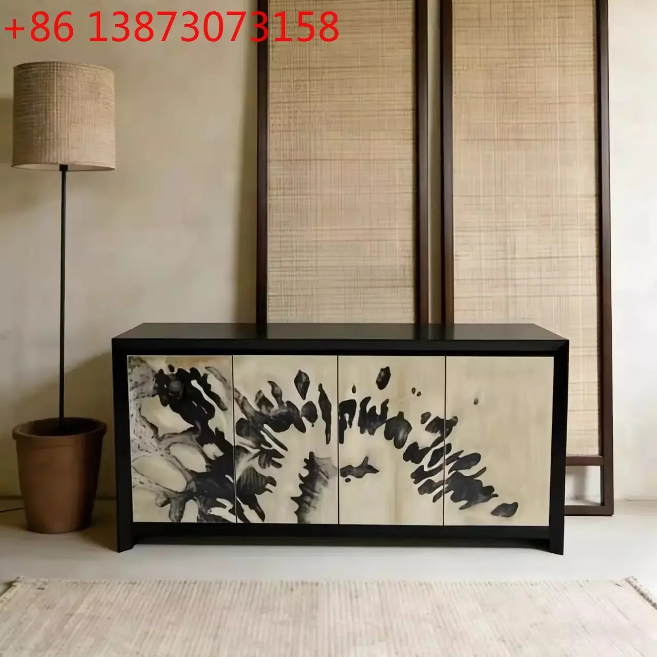 Nordic new Chinese solid wood modern minimalist art hand-painted locker
Nordic new Chinese solid wood modern minimalist art hand-painted locker