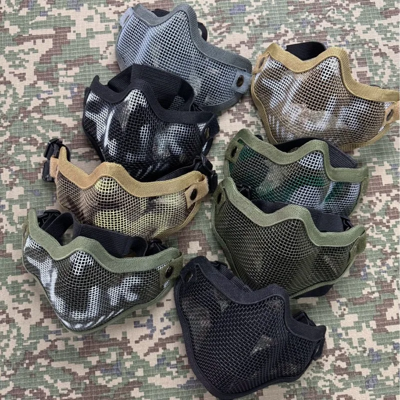 V1 Steel Wire Mask Double Belt Version, Half Face Protection Real CS Field Camouflage Training Mask
V1 Steel Wire Mask Double Belt Version, Half Face Protection Real CS Field Camouflage Training Mask