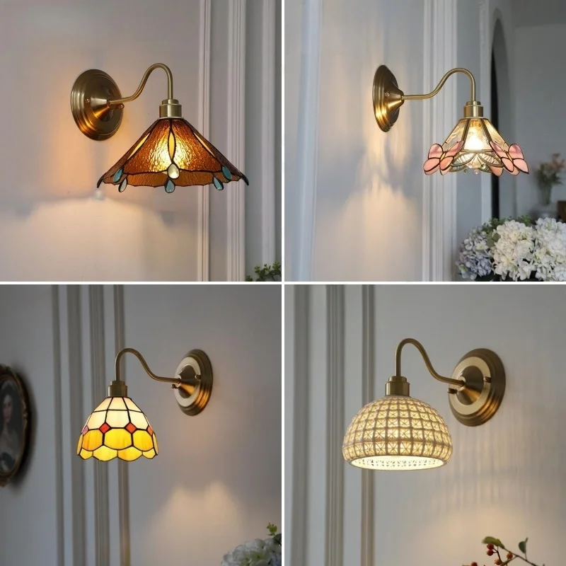 American Retro Artistic Wall Light Creative Brass Glass Led Wall Lamp Home Decor Corridor Cafe Porch Bedside Staircase Sconces
American Retro Artistic Wall Light Creative Brass Glass Led Wall Lamp Home Decor Corridor Cafe Porch Bedside Staircase Sconces