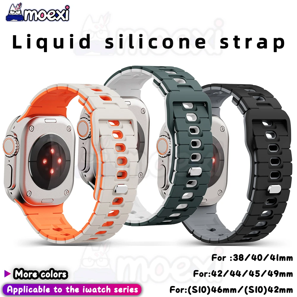 Силиконовый ремешок Liguid для умных часов HK10 Ultra3 HK9 Pro Max Ultra 2 44/45/38/49 мм S10 46 мм HK8 H12 DT8 Plus S9 SE Спортивный ремешок 
Силиконовый ремешок Liguid для умных часов HK10 Ultra3 HK9 Pro Max Ultra 2 44/45/38/49 мм S10 46 мм HK8 H12 DT8 Plus S9 SE Спортивный ремешок