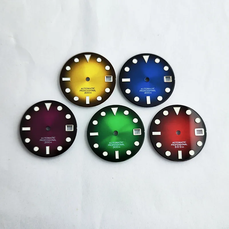 NH Watch Dial 28.5mm dial accessories Green C3 luminous for NH automatic 35/36 movement watch accessories
NH Watch Dial 28.5mm dial accessories Green C3 luminous for NH automatic 35/36 movement watch accessories
