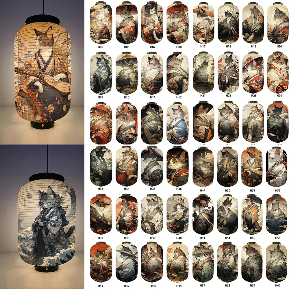 Japanese Traditional Paper Lantern Cat Art Pattern Ukiyo-e Style Lantern Samurai Sushi Shop Advertising Restaurant Cuisine Decor
Japanese Traditional Paper Lantern Cat Art Pattern Ukiyo-e Style Lantern Samurai Sushi Shop Advertising Restaurant Cuisine Decor