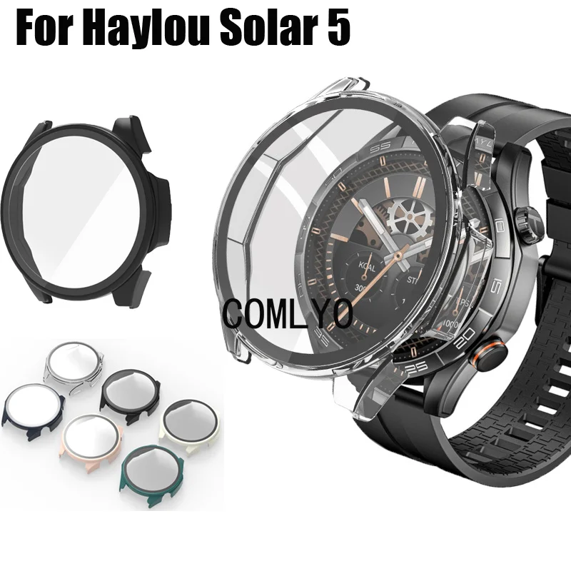 Чехол для умных часов Haylou Solar 5, ПК + стекло, защитная пленка для экрана, защитный бампер, полное покрытие для ПК
Чехол для умных часов Haylou Solar 5, ПК + стекло, защитная пленка для экрана, защитный бампер, полное покрытие для ПК