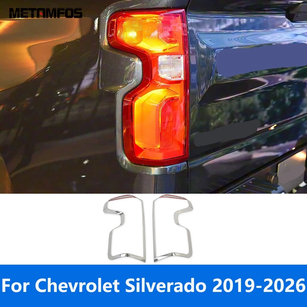 Rear Tail Light Lamp Cover Trim For Chevrolet Silverado 2019-2025 2026 Chrome Taillamp Taillight Frame Accessories Car Styling
Rear Tail Light Lamp Cover Trim For Chevrolet Silverado 2019-2025 2026 Chrome Taillamp Taillight Frame Accessories Car Styling