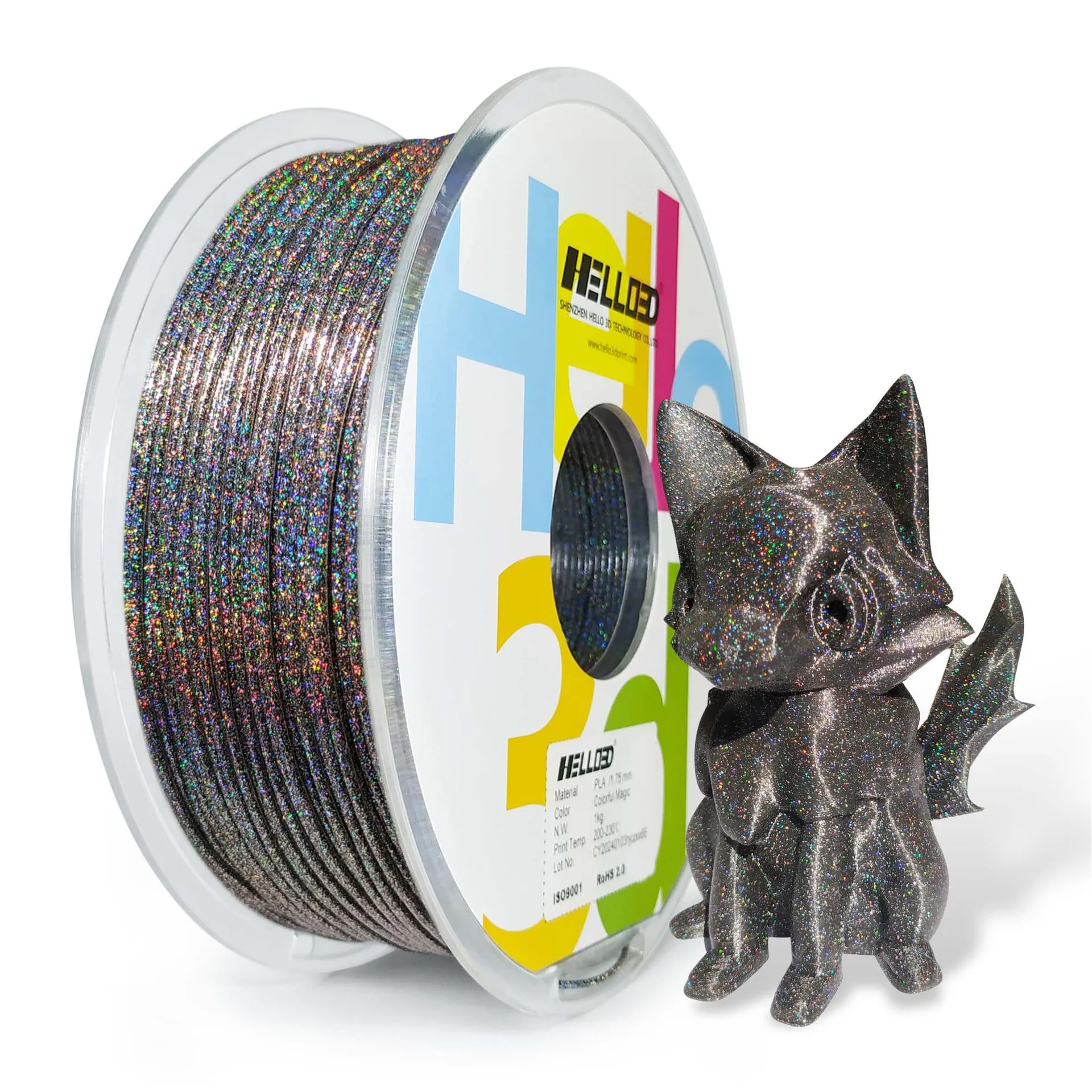 Blue Yue 3D printing consumables PLA 1.75mm gold sprinkled magical starry sky 1kg wire compatible with CREATITY, Bambu Lab, flas
Blue Yue 3D printing consumables PLA 1.75mm gold sprinkled magical starry sky 1kg wire compatible with CREATITY, Bambu Lab, flas