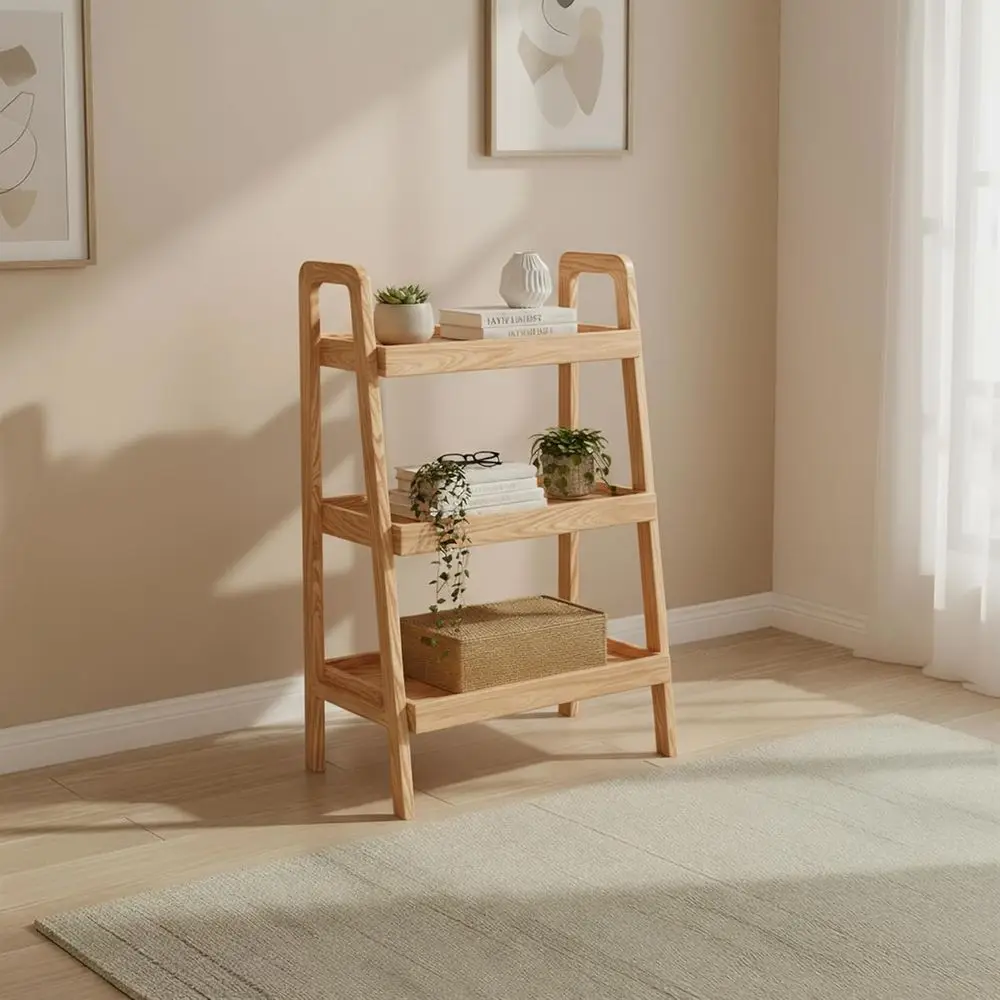 Solid Oak 3-Tier Shelving Unit, Tall Nightstand, or Side Table for Bedroom, Living Room, or Office (Natural, 13.4 L x 25.6 W x 3
Solid Oak 3-Tier Shelving Unit, Tall Nightstand, or Side Table for Bedroom, Living Room, or Office (Natural, 13.4 L x 25.6 W x 3