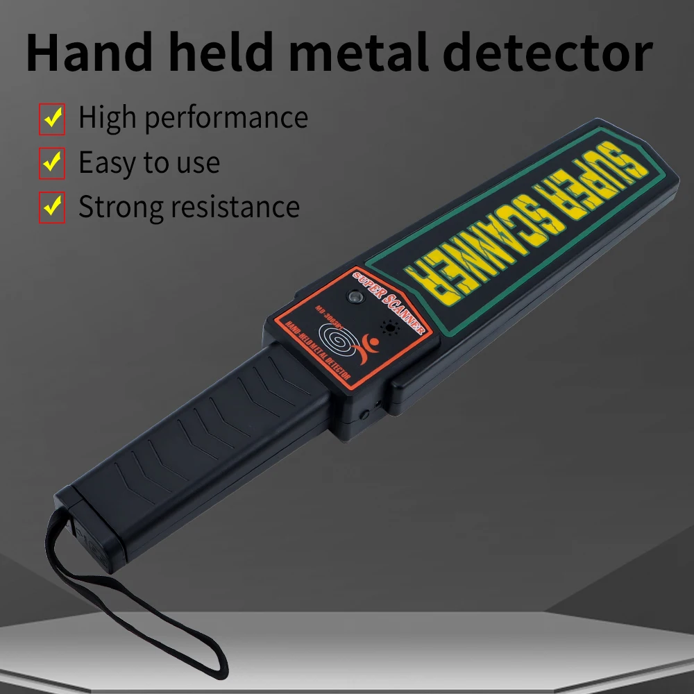 Handheld Metal Detector MD3003B1 Precision Gold Metal Finder Outdoor Metal Scanner Metro Airport Security Checking Tool
Handheld Metal Detector MD3003B1 Precision Gold Metal Finder Outdoor Metal Scanner Metro Airport Security Checking Tool