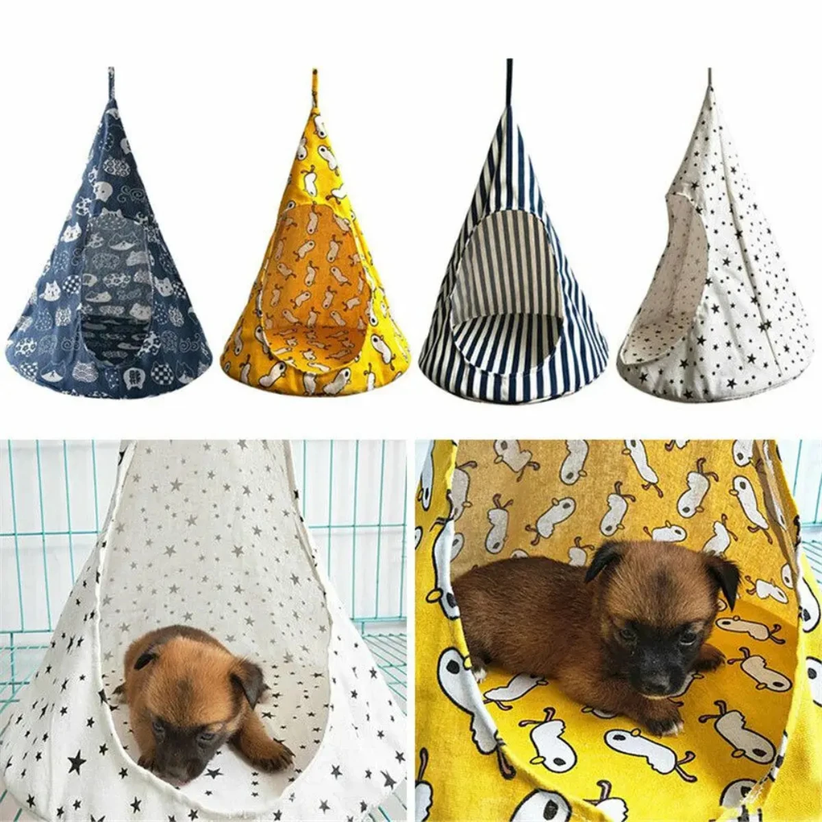 Removable Cat Pet Hammock Conical Hanging House Bed Cage Soft Washable Pets Tent Kitten Nest
Removable Cat Pet Hammock Conical Hanging House Bed Cage Soft Washable Pets Tent Kitten Nest