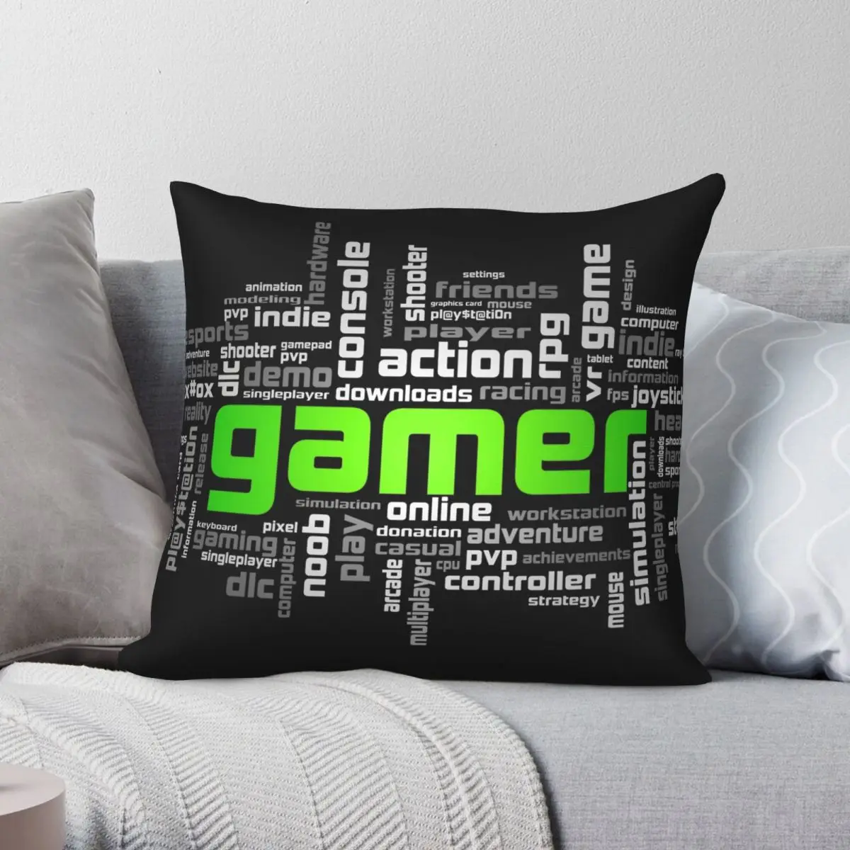 Gamer Theme XBVersion Square Pillowcase Polyester Linen Velvet Creative Zip Decor Car Cushion Cover
Gamer Theme XBVersion Square Pillowcase Polyester Linen Velvet Creative Zip Decor Car Cushion Cover