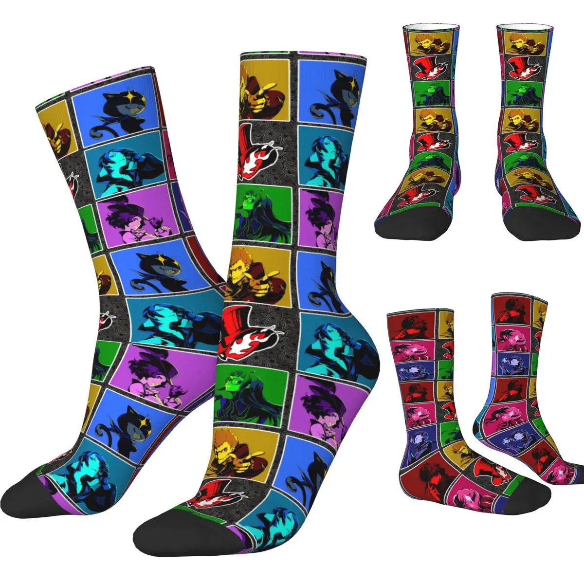 Men's Socks Persona 5 All Out Attack Poster Stockings Autumn Novelty Breathable Socks Design Running Sports Anti Bacterial Socks
Men's Socks Persona 5 All Out Attack Poster Stockings Autumn Novelty Breathable Socks Design Running Sports Anti Bacterial Socks
