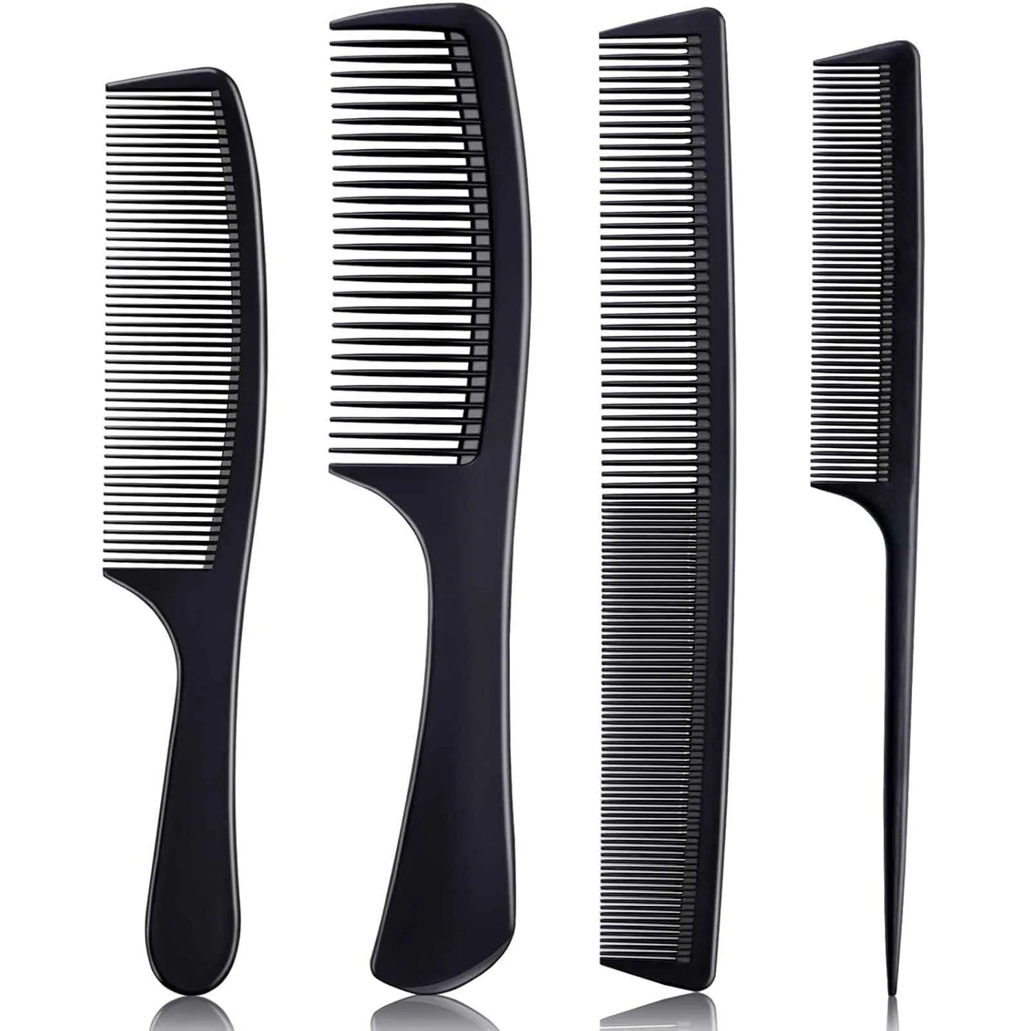 4 Pieces Combs for Women and Man, Premium Black Carbon Fiber Hair Comb Set for Teasing and Parting
4 Pieces Combs for Women and Man, Premium Black Carbon Fiber Hair Comb Set for Teasing and Parting