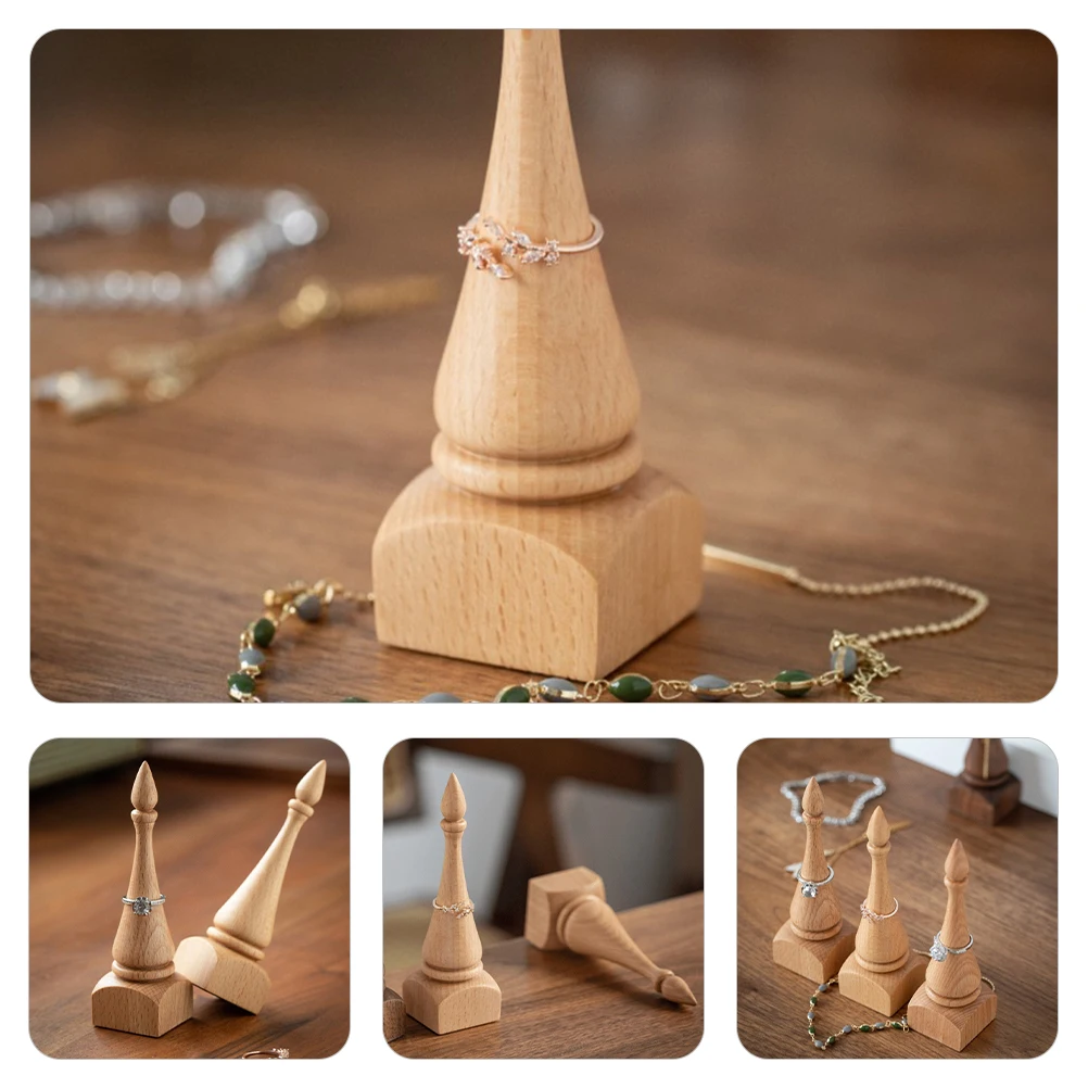 Wooden Stand Ring Organizer Cone Holder Desktop Jewelry Display Rack Wood Ring Cone Jewelry Display Organizer Storage Bracket
Wooden Stand Ring Organizer Cone Holder Desktop Jewelry Display Rack Wood Ring Cone Jewelry Display Organizer Storage Bracket