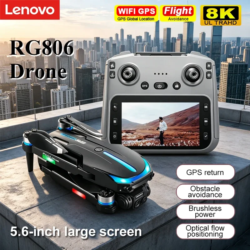 Lenovo RG806 Max Aerial Drone 8K HD 5.6-Inch Remote Control with Screen GPS Positioning Brushless Motor Obstacle Avoidance Toy
Lenovo RG806 Max Aerial Drone 8K HD 5.6-Inch Remote Control with Screen GPS Positioning Brushless Motor Obstacle Avoidance Toy