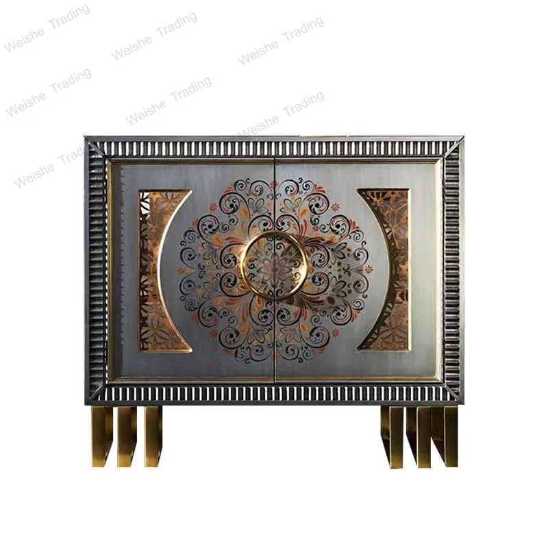 American retro entrance light luxury entry foyer decorative storage side cabinet corridor decorative cabinet
American retro entrance light luxury entry foyer decorative storage side cabinet corridor decorative cabinet
