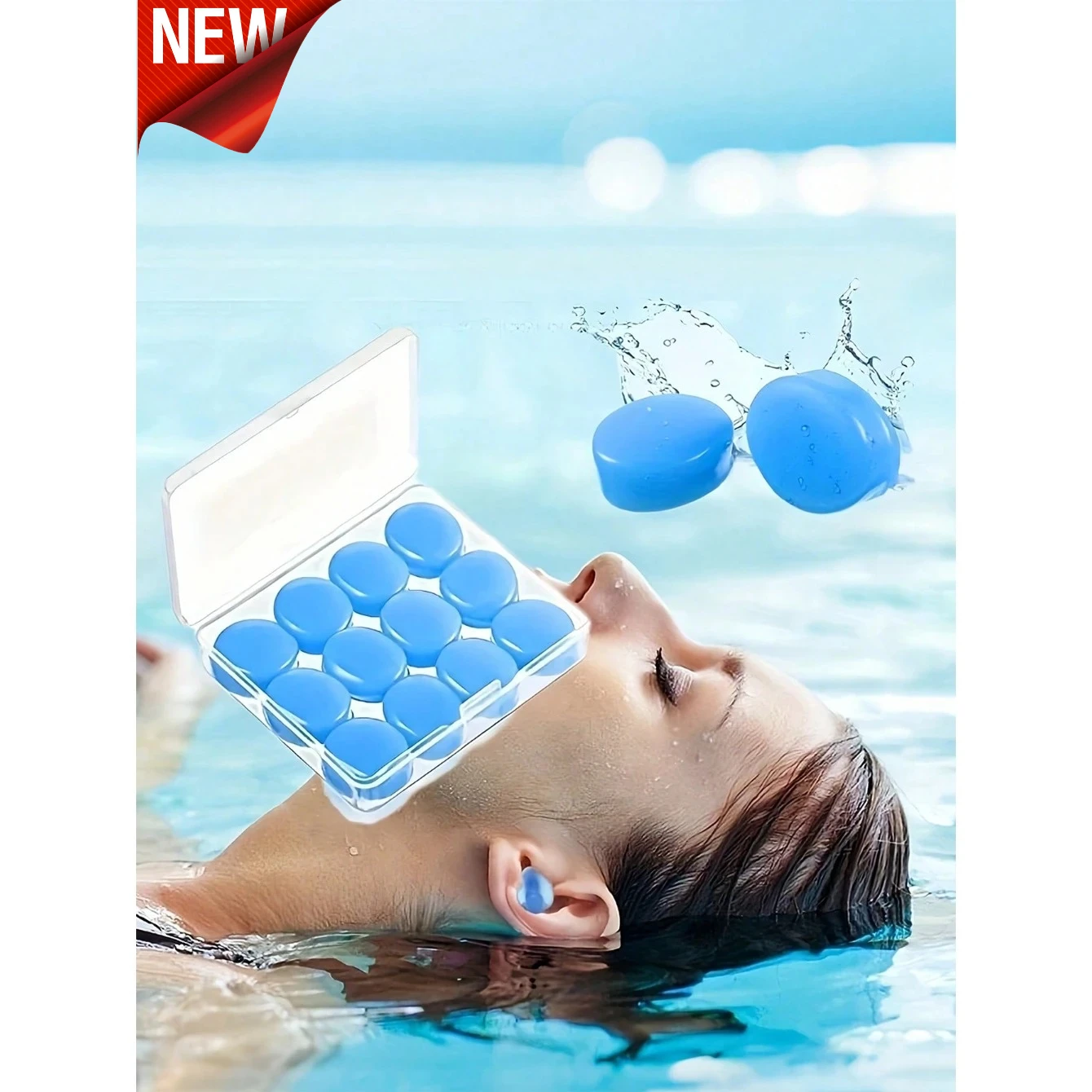 Moldable Silicone Ear Plugs, Reusable Waterproof Noise Reduction Earplugs, Soft Comfortable Ear Protection for Swimming, Snoring
Moldable Silicone Ear Plugs, Reusable Waterproof Noise Reduction Earplugs, Soft Comfortable Ear Protection for Swimming, Snoring