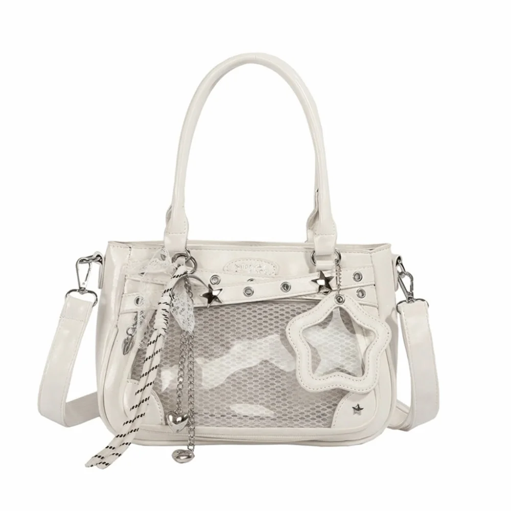 Creative Nylon Star Itabag Harajuku Y2K PVC Transparent Shoulder Bag Pin Badge Display Solid Color Ulzzang Ita Bag Children
Creative Nylon Star Itabag Harajuku Y2K PVC Transparent Shoulder Bag Pin Badge Display Solid Color Ulzzang Ita Bag Children