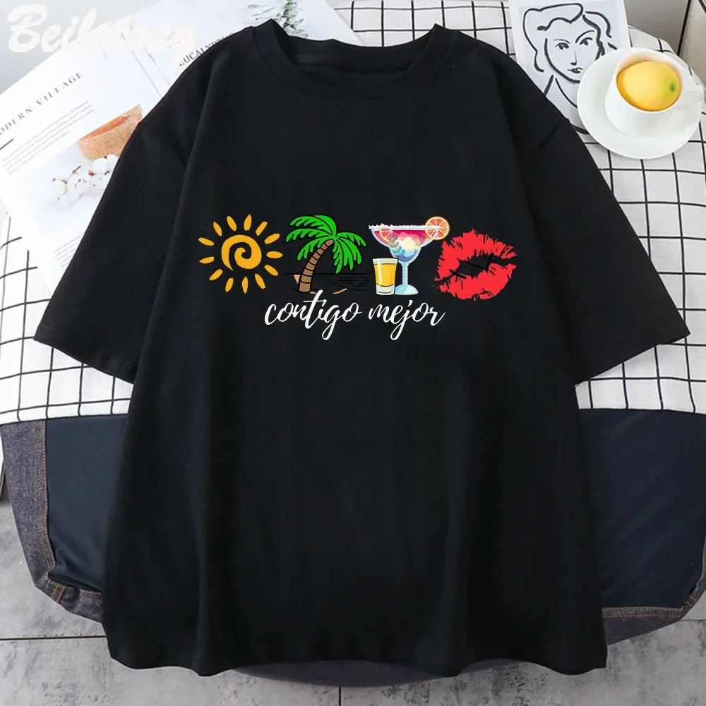 Camiseta con estampado divertido de Bad Bunnypara mujercamiseta informaldemanga corta Harajuku para mujerropa de calle camisetas
Camiseta con estampado divertido de Bad Bunnypara mujercamiseta informaldemanga corta Harajuku para mujerropa de calle camisetas