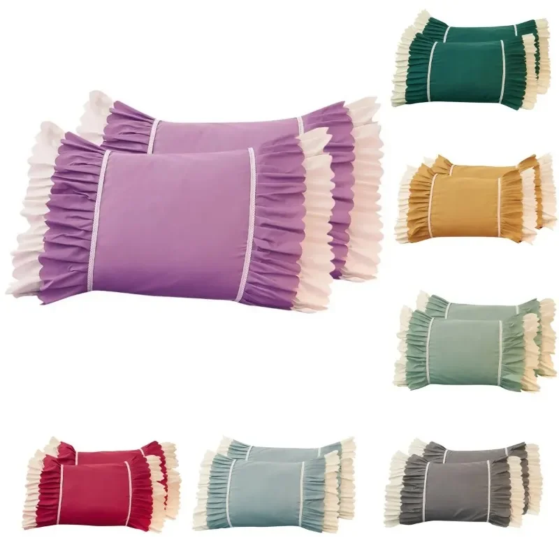 Princess Pillowcases With Ruffles Multiple Color Pillow Cover Comfortable Pillow Case For Adults Kids 48x74cm
Princess Pillowcases With Ruffles Multiple Color Pillow Cover Comfortable Pillow Case For Adults Kids 48x74cm