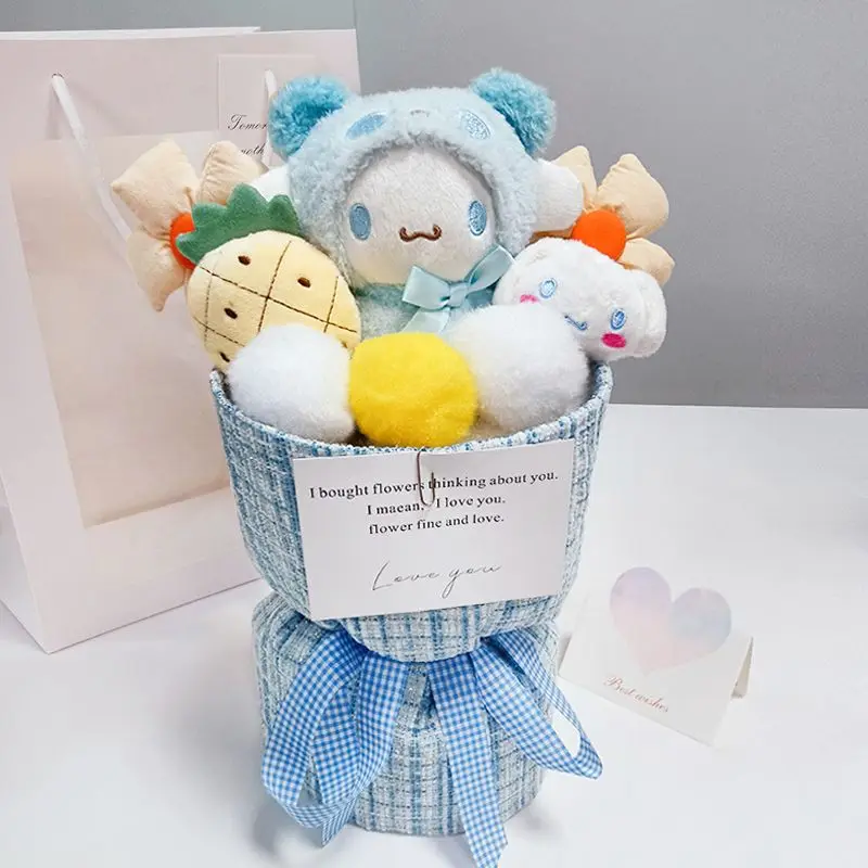 Hello Kitty Creative Sanrio Anime Bouquet Cute Cartoon Kuromi Doll Bouquet Doll Christmas Present Halloween Gift Birthday Gift
Hello Kitty Creative Sanrio Anime Bouquet Cute Cartoon Kuromi Doll Bouquet Doll Christmas Present Halloween Gift Birthday Gift