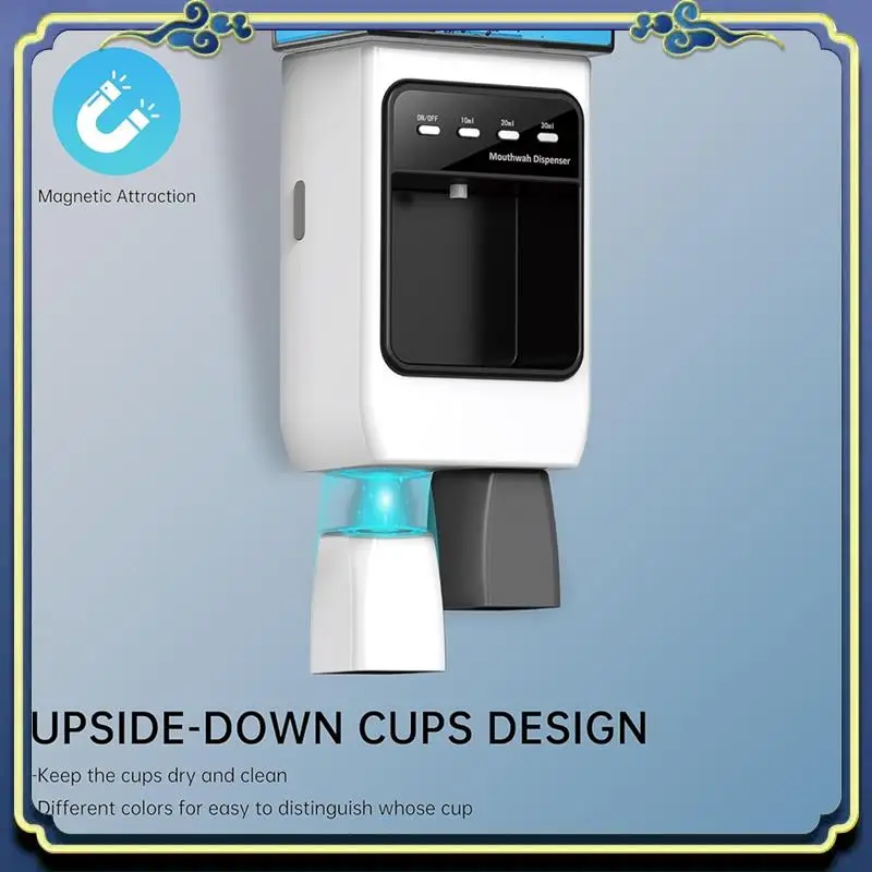 Latest Automatic Mouthwash Dispenser For Bathroom,Dispenser With Cups Can Hold 650Ml, 10/20/30Ml Electric Mouthwash Dispenser
Latest Automatic Mouthwash Dispenser For Bathroom,Dispenser With Cups Can Hold 650Ml, 10/20/30Ml Electric Mouthwash Dispenser