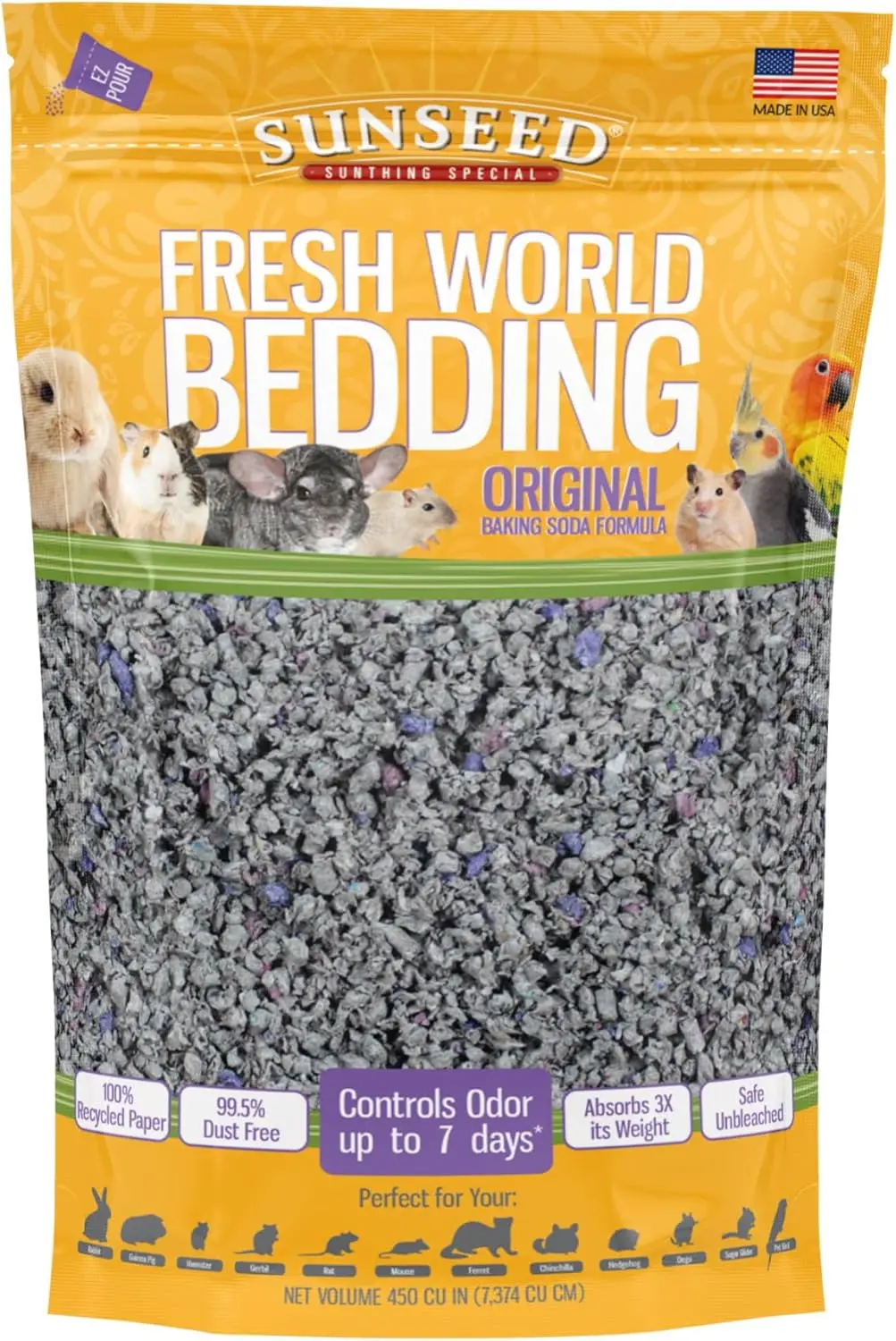 18220 Fresh World Bedding for Small Animals, Original Gray - 450 Cubic Inch
18220 Fresh World Bedding for Small Animals, Original Gray - 450 Cubic Inch