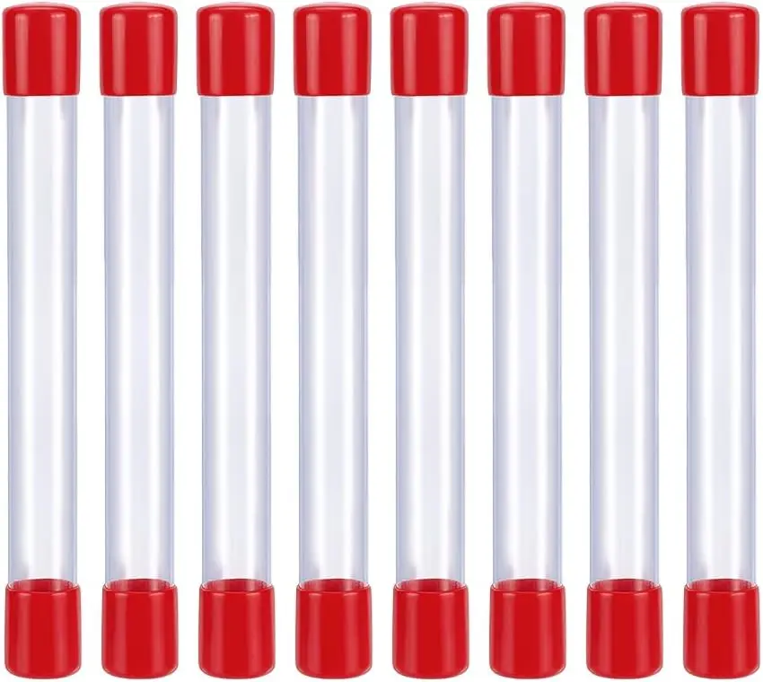 Empty Storage Tubes Clear 7.87 Inch Long Rigid Plastic Tubing with Rubber Caps Storage Tube for Bead Containers, DIY Craft
Empty Storage Tubes Clear 7.87 Inch Long Rigid Plastic Tubing with Rubber Caps Storage Tube for Bead Containers, DIY Craft