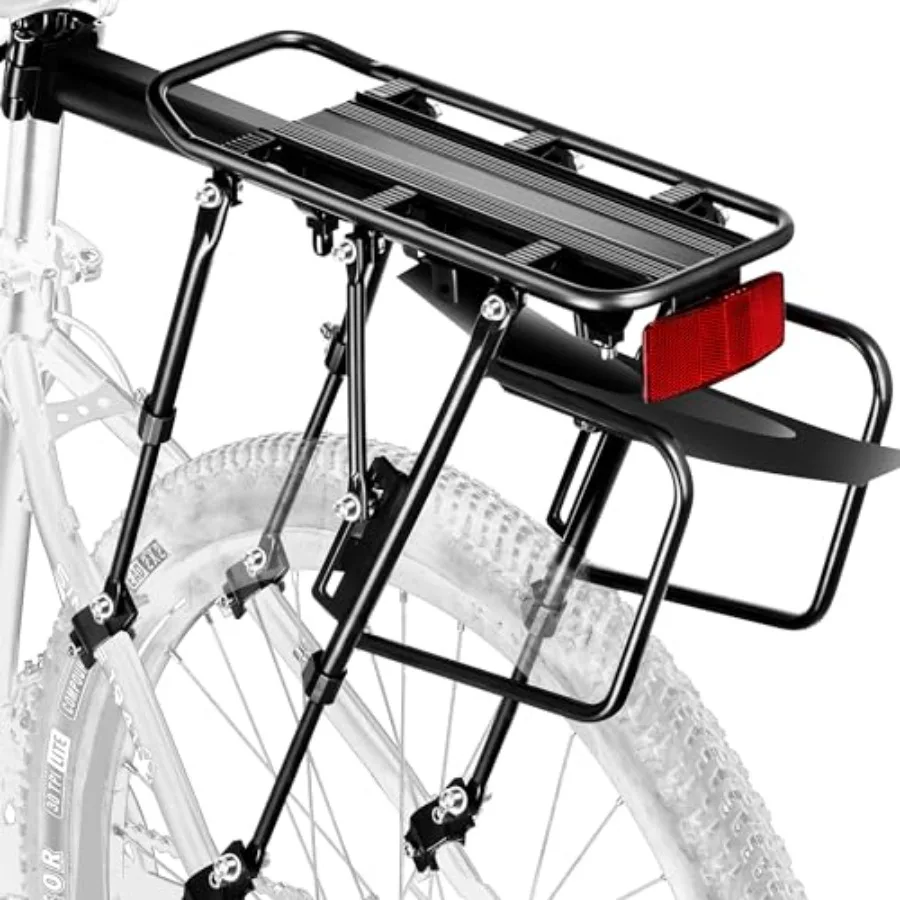Rear, 310 LB Capacity Solid Bearings Cargo w/Fender and Large Size Reflective, Quick Release Mountain Road Bicycle Rear Racks,
Rear, 310 LB Capacity Solid Bearings Cargo w/Fender and Large Size Reflective, Quick Release Mountain Road Bicycle Rear Racks,