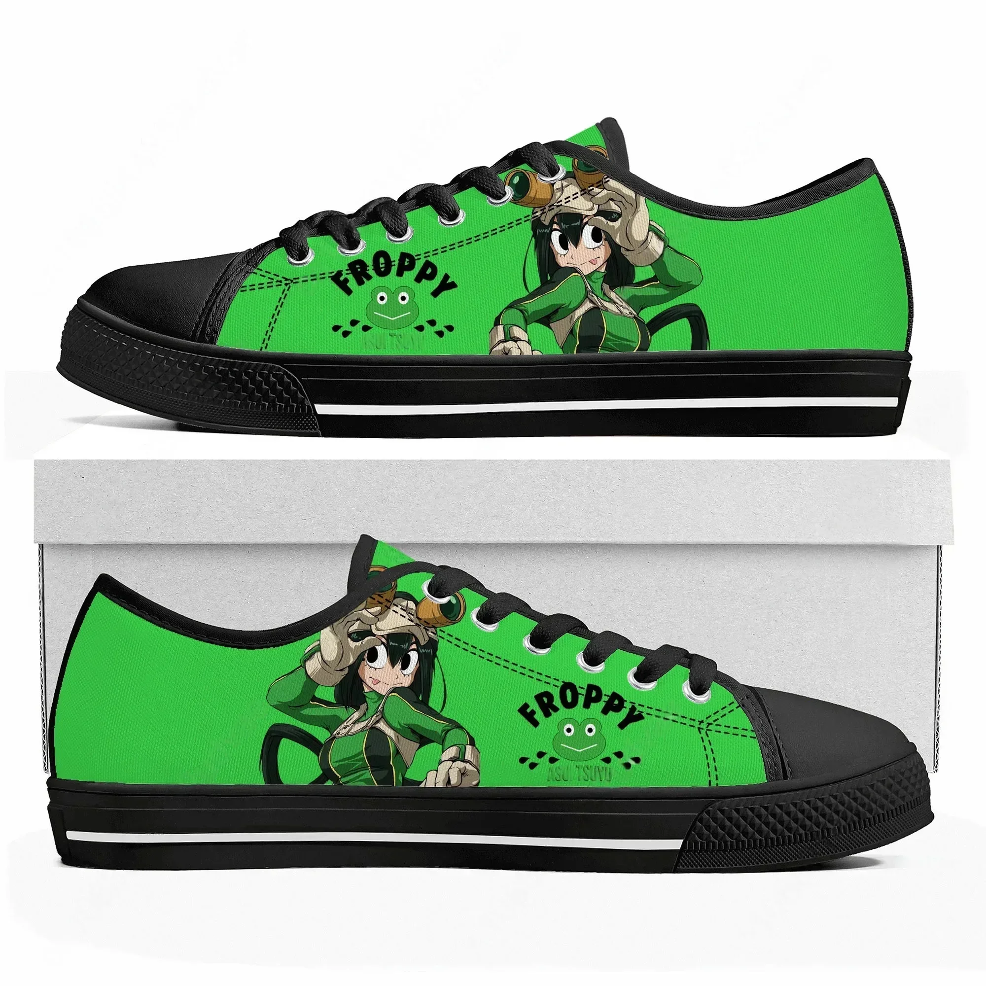 Кроссовки с героями мультфильмов Asui Tsuyu My Hero Academia, низкие кеды для мужчин, женщин и подростков, высококачественные парусиновые кроссовки, обувь для пар, обувь на заказ
Кроссовки с героями мультфильмов Asui Tsuyu My Hero Academia, низкие кеды для мужчин, женщин и подростков, высококачественные парусиновые кроссовки, обувь для пар, обувь на заказ