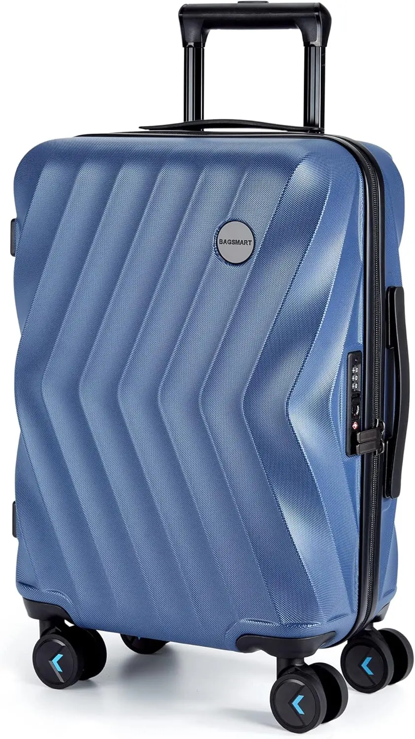 22x14x9 Airline Approved PC Hardside Suitcase, 20 Inch Lightweight Spinner Luggage for Travel, Navy Blue
22x14x9 Airline Approved PC Hardside Suitcase, 20 Inch Lightweight Spinner Luggage for Travel, Navy Blue