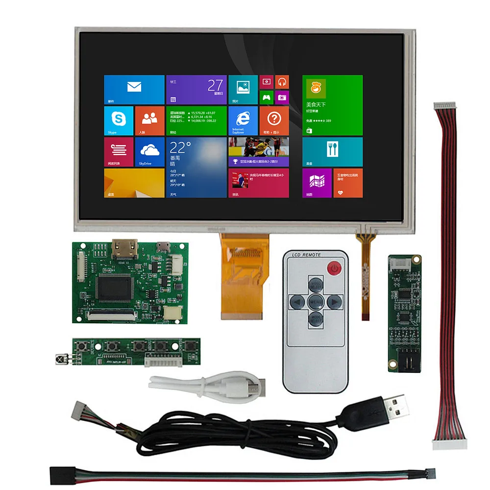 9 Inch 1024*600 LCD Display Screen HDMI-Compatible Driver Control Board Digitizer Touchscreen Windows Computer Portable Monitor
9 Inch 1024*600 LCD Display Screen HDMI-Compatible Driver Control Board Digitizer Touchscreen Windows Computer Portable Monitor